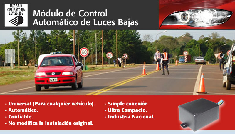 Módulo de encendido de luces automático / Encendido de luces automático para autos / Automatic ligth switching  car. Encendido automatico de luces bajas, posición de auto, vehículos, coches, camiones